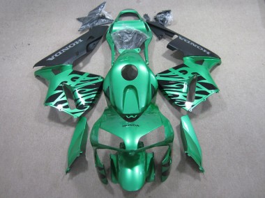 Honda CBR 600 RR 03-04 Verkleidungen - Grün Schwarz