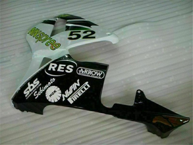 Honda CBR 600 RR 03-04 Verkleidungen - Grün Weiß Schwarz Honda CBR 600 RR 03-04 Verkleidungen - Grün Weiß Schwarz