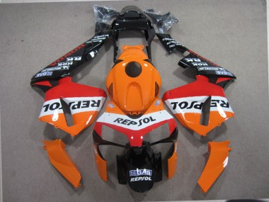 Honda CBR 600 RR 03-04 Verkleidungen - Orange Schwarz Repsol