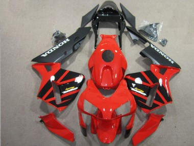 Honda CBR 600 RR 03-04 Verkleidungen & Plastik - Rot Schwarz