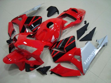 Honda CBR 600 RR 03-04 Verkleidungen - Rot Silber