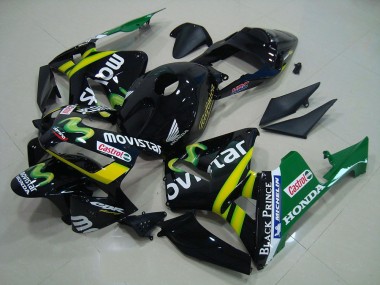 Honda CBR 600 RR 03-04 Verkleidungen - Schwarz Movistar