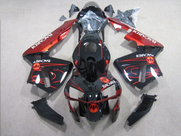 Honda CBR 600 RR 03-04 Verkleidungen - Schwarz Rot RACARDI Honda CBR 600 RR 03-04 Verkleidungen - Schwarz Rot RACARDI