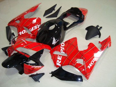 Honda CBR 600 RR 03-04 Verkleidungen - Schwarz Spider Man Repsol