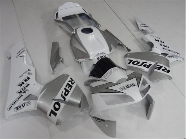 Honda CBR 600 RR 03-04 Verkleidungen - Silver Weiß Schwarz Repsol Honda CBR 600 RR 03-04 Verkleidungen - Silver Weiß Schwarz Repsol