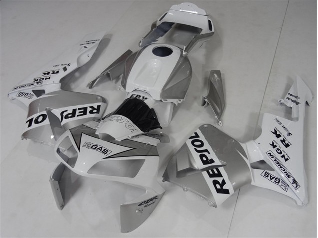 Honda CBR 600 RR 03-04 Verkleidungen - Silver Weiß Schwarz Repsol Honda CBR 600 RR 03-04 Verkleidungen - Silver Weiß Schwarz Repsol