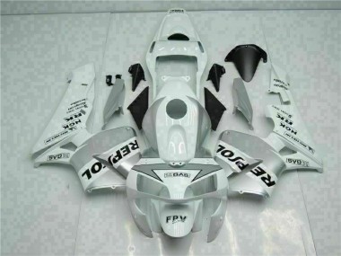 Honda CBR 600 RR 03-04 Verkleidungen - Weiß Silber Repsol