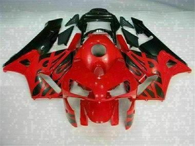 Honda CBR 600 RR 03-04 VollVerkleidungen & Plastik - Rot Schwarz
