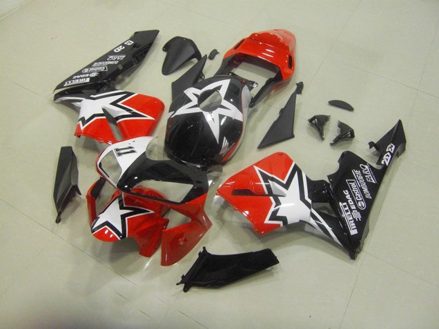 Honda CBR 600 RR 03-04 Vollverkleidung - Schwarz Rot