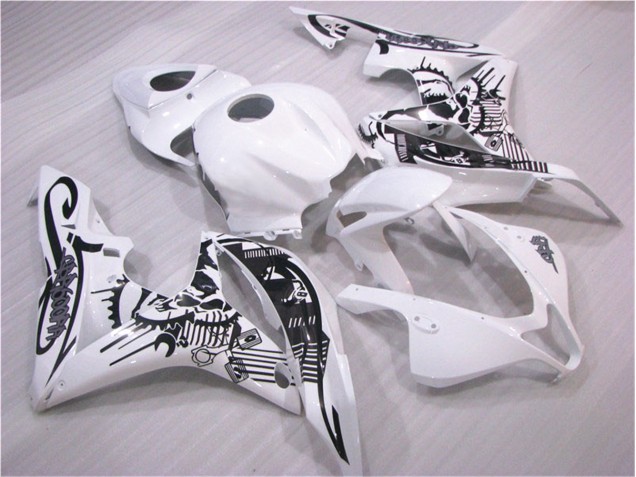 Honda CBR 600 RR 07-08 Verkleidung - Schwarz Weiß Honda CBR 600 RR 07-08 Verkleidung - Schwarz Weiß