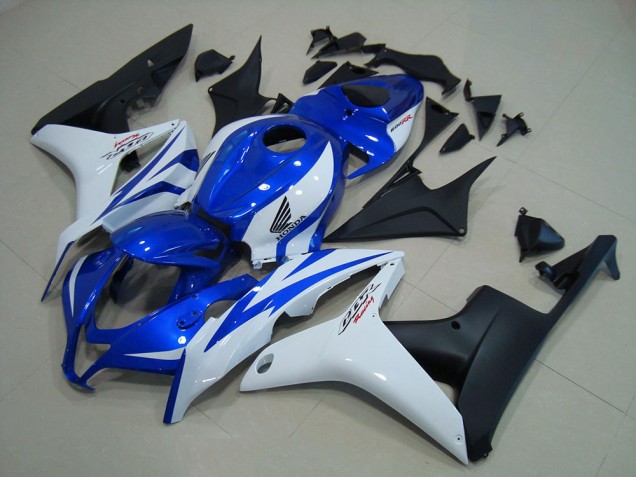 Honda CBR 600 RR 07-08 Verkleidungen - Blau Weiß Matt Schwarz