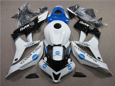 Honda CBR 600 RR 07-08 Verkleidungen - Blau Weiß Schwarz Konica Minolta MAPEI