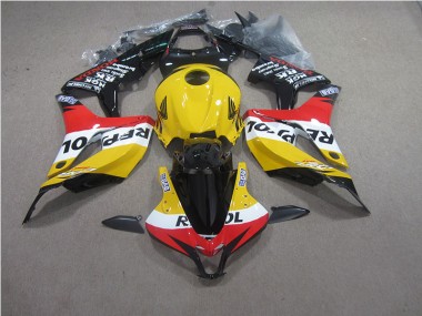 Honda CBR 600 RR 07-08 Verkleidungen - Gelb Rot Schwarz Repsol