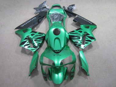 Honda CBR 600 RR 07-08 Verkleidungen - Grün Schwarz