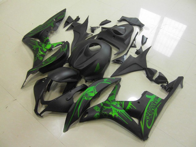 Honda CBR 600 RR 07-08 Verkleidungen - Grüner Totenkopf