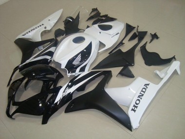 Honda CBR 600 RR 07-08 Verkleidungen - Matt Schwarz Weiß