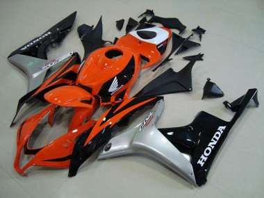 Honda CBR 600 RR 07-08 Verkleidungen - Orange Silber Schwarz