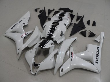 Honda CBR 600 RR 07-08 Verkleidungen - Perl Weiß mit schwarzen Streifen