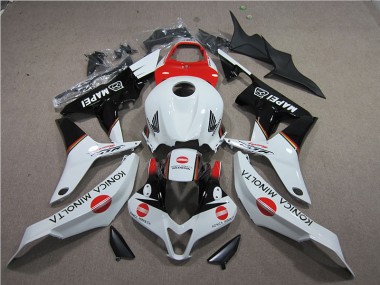 Honda CBR 600 RR 07-08 Verkleidungen - Rot Weiß Schwarz Konica Minolta MAPEI