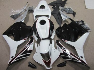 Honda CBR 600 RR 09-12 Verkleidung - Schwarz Weiß