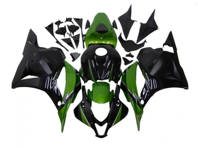 Honda CBR 600 RR 09-12 Verkleidungen - Grün Schwarz