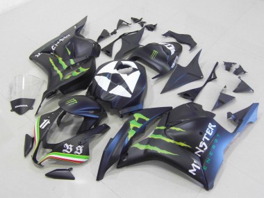 Honda CBR 600 RR 09-12 Verkleidungen - Monster Matt Schwarz