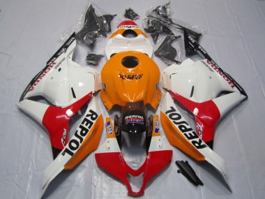 Honda CBR 600 RR 09-12 Verkleidungen - Orange Rot Weiß Repsol