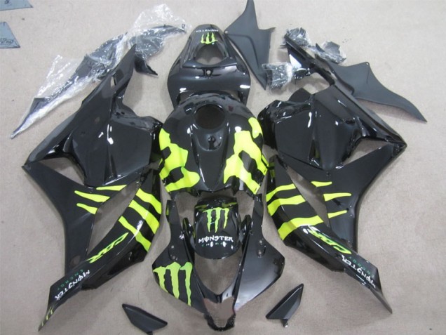 Honda CBR 600 RR 09-12 Verkleidungen - Schwarz Grünes Monster Honda CBR 600 RR 09-12 Verkleidungen - Schwarz Grünes Monster