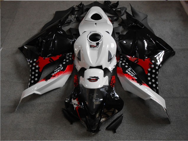 Honda CBR 600 RR 09-12 Verkleidungen - Schwarz Weiß Rot Honda CBR 600 RR 09-12 Verkleidungen - Schwarz Weiß Rot