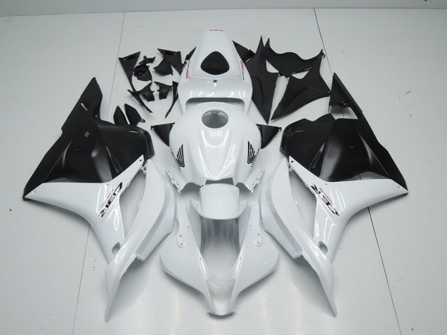 Honda CBR 600 RR 09-12 Verkleidungen - Weiß Matt Schwarz