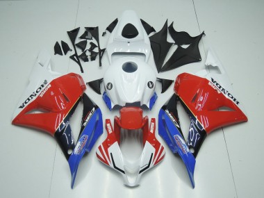 Honda CBR 600 RR 09-12 Verkleidungen - Weiß Motul Rot Blau