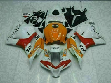 Honda CBR 600 RR 09-12 Verkleidungen - Weiß Orange Repsol