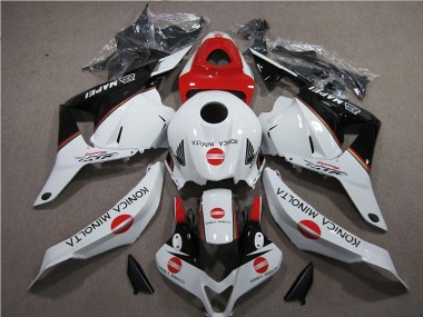 Honda CBR 600 RR 09-12 Verkleidungen - Weiß Rot Konica Minolta