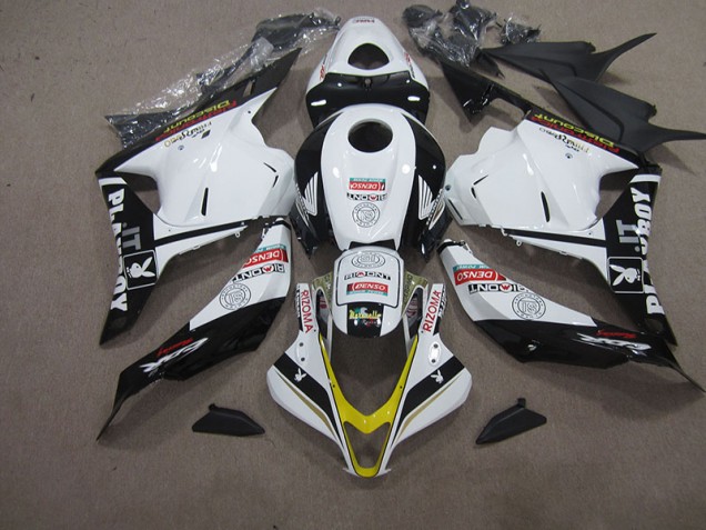 Honda CBR 600 RR 09-12 Verkleidungen - Weiß Schwarz DENSO RIZOMA