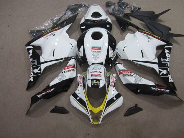Honda CBR 600 RR 09-12 Verkleidungen - Weiß Schwarz RIZOMA