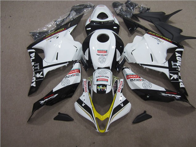 Honda CBR 600 RR 09-12 Verkleidungen - Weiß Schwarz RIZOMA