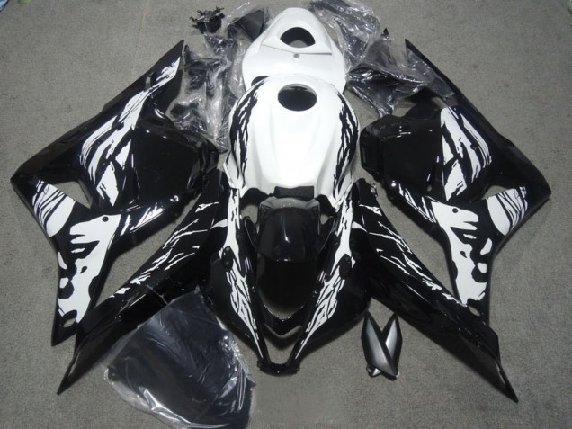 Honda CBR 600 RR 09-12 Vollverkleidung - Schwarz Weiß