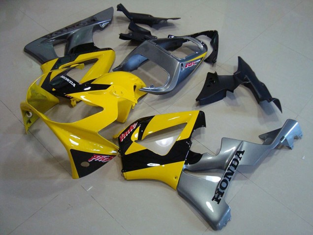 Honda CBR 900 RR 929 00-01 Verkleidungen - Gelb Silber Honda CBR 900 RR 929 00-01 Verkleidungen - Gelb Silber