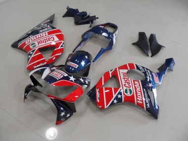 Honda CBR 900 RR 954 02-03 Verkleidungen - Blau Rot Castrol Zykluswelt