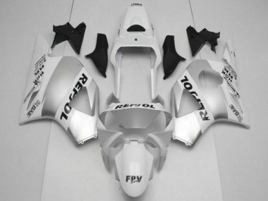 Honda CBR 900 RR 954RR 02-03 Verkleidungen - Weiß Silber Schwarz Repsol