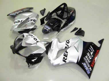 Honda VFR 800 02-13 Verkleidungen - Silber Repsol