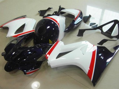 Honda VFR 800 02-13 Verkleidungen - Weiß Blau
