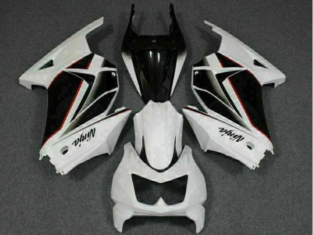 Kawasaki EX250 08-12 Verkleidung - Weiß Schwarz Ninja Kawasaki EX250 08-12 Verkleidung - Weiß Schwarz Ninja