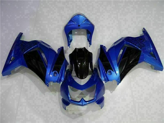 Kawasaki EX250 08-12 Verkleidungen - Blau Schwarz Kawasaki EX250 08-12 Verkleidungen - Blau Schwarz