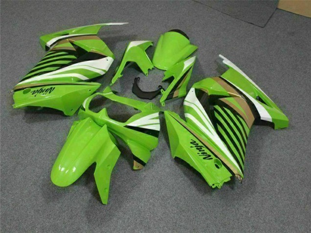 Kawasaki EX250 08-12 Verkleidungen - Grün Weiß Schwarz Ninja Kawasaki EX250 08-12 Verkleidungen - Grün Weiß Schwarz Ninja
