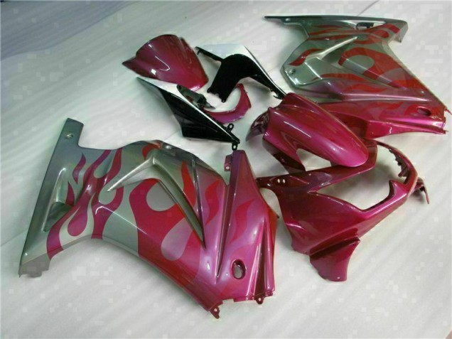 Kawasaki EX250 08-12 Verkleidungen - Lila Rot Kawasaki EX250 08-12 Verkleidungen - Lila Rot