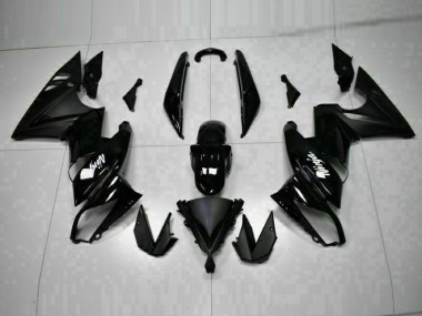 Kawasaki EX650 09-11 Verkleidungen - Glänzend Schwarz