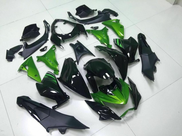 Kawasaki Z800 13-16 Verkleidungen - Grün Schwarz Kawasaki Z800 13-16 Verkleidungen - Grün Schwarz