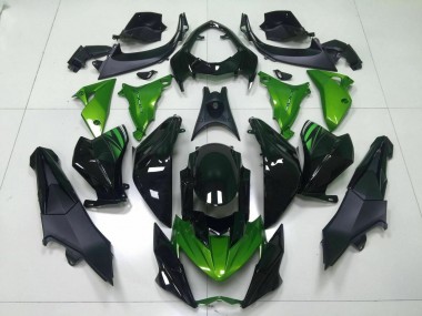 Kawasaki Z800 13-16 Verkleidungen - Grün Schwarz