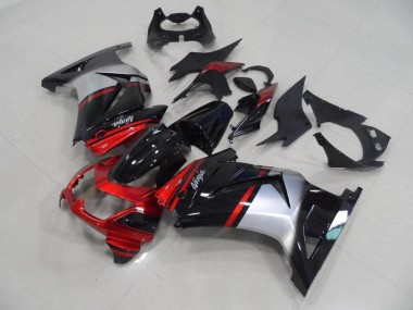 Kawasaki ZX 250R 08-12 Verkleidungen - Candy Rot Schwarz Silber